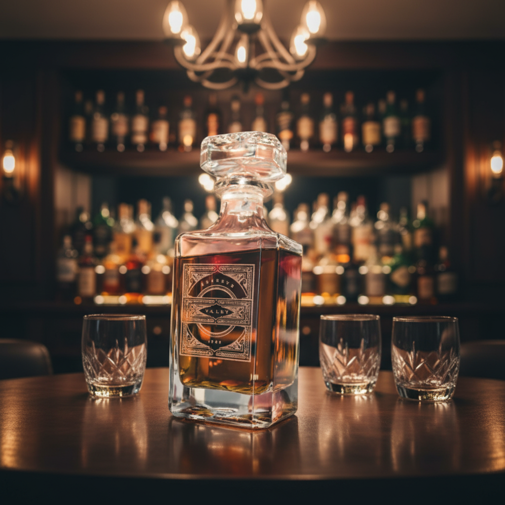Personalized Decanter Set | Custom Engraved Glass for Men, Dads, Groomsmen & Special Occasions